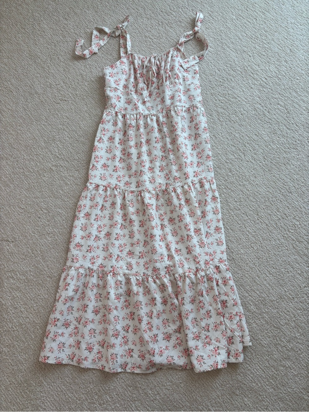ROMWE Floral Prairie Summer Dress – Size L
